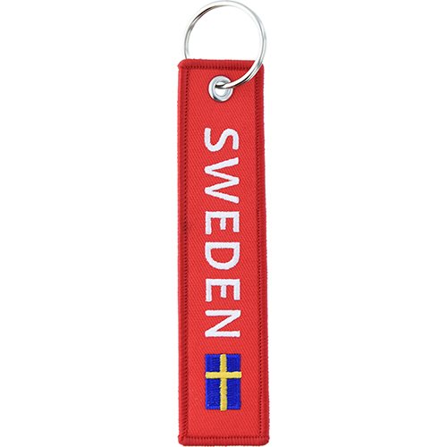 【NORDIC SOUVENIR】スウェーデンフライト・ロゴキーリング
