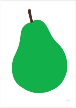 【OMM design】ポスター　Pear（額なし）