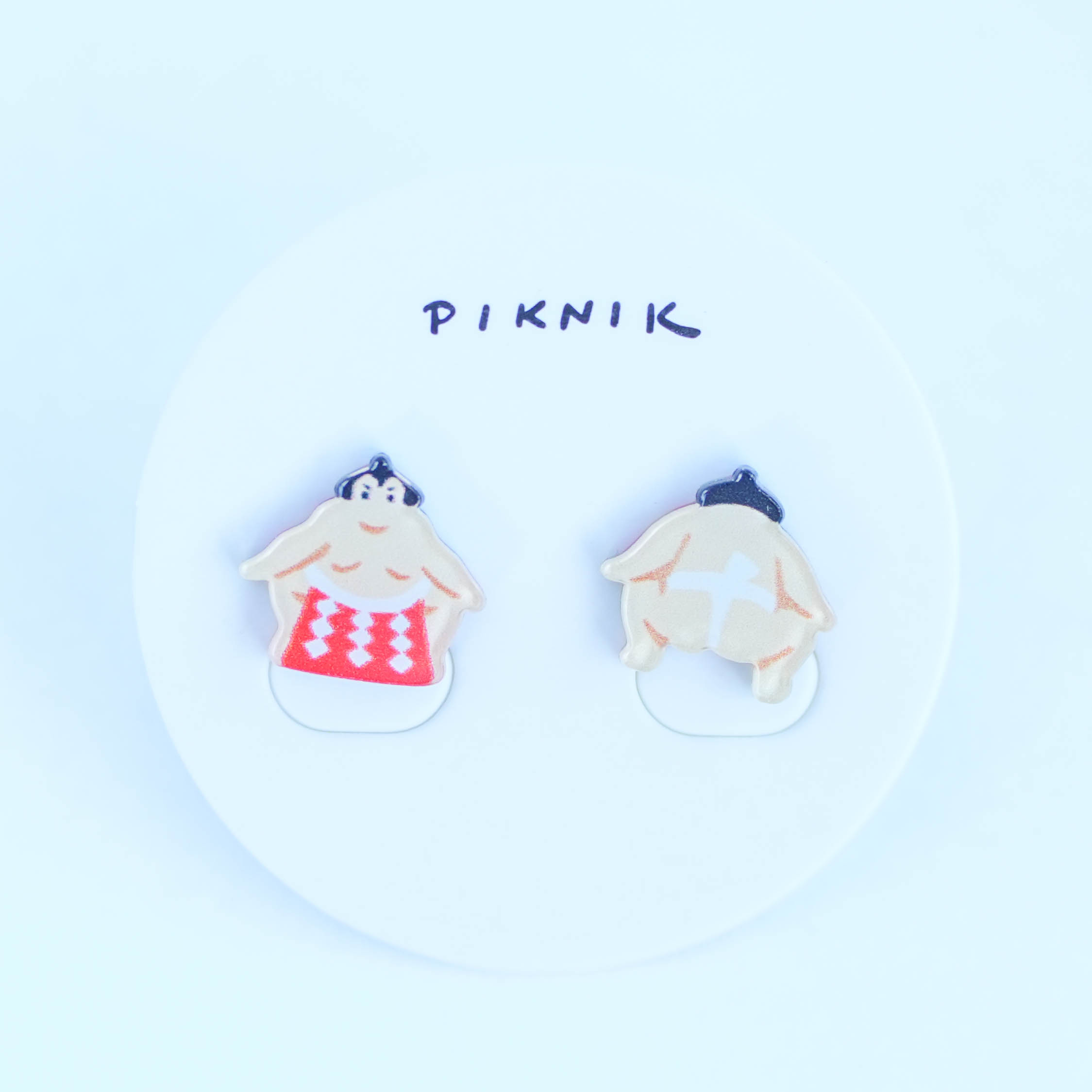 【PIKNIK】相撲力士ポーズ赤化粧まわし