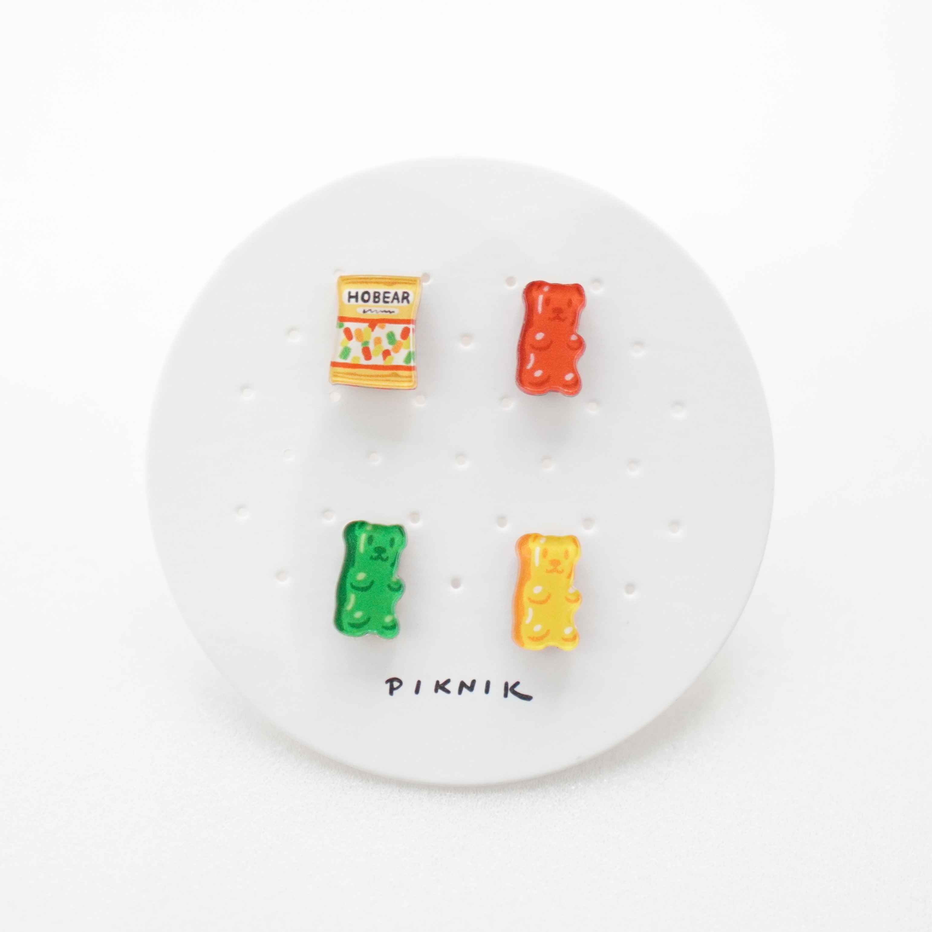 【PIKNIK】クマのグミ＋3色グミ4個入りセット