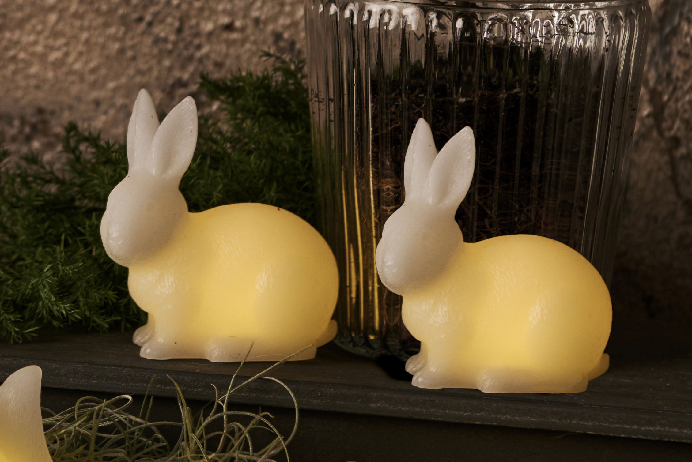 【SIRIUS】Elin Rabbit 2pcs set H10cmxØ10x5,5cm