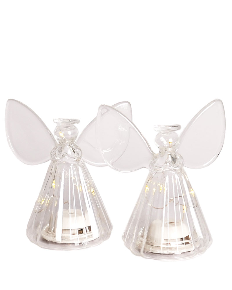 【SIRIUS】Iris angel 2pcs H10cm 5LED Clear