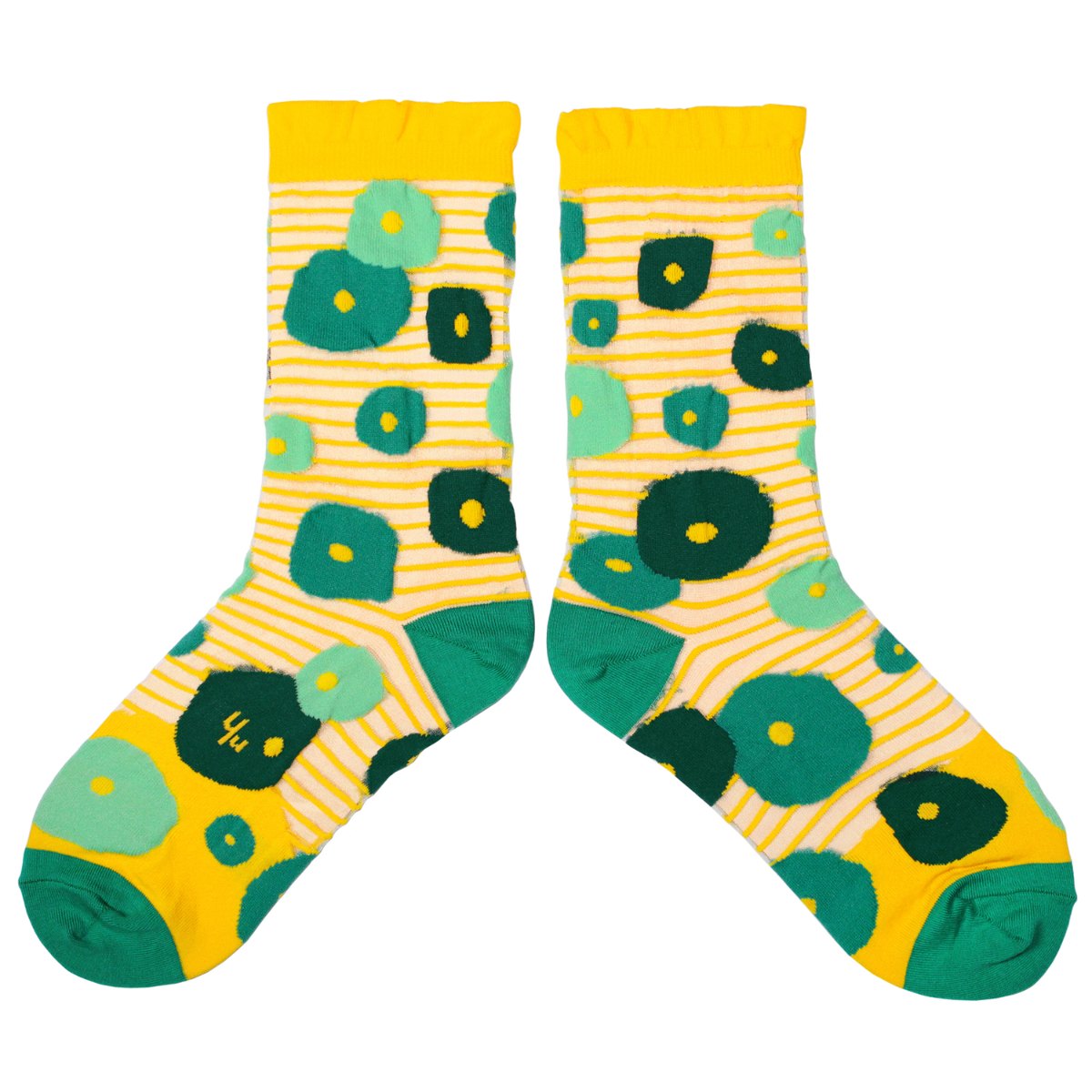 【Yu Square】シースルーソックス Coin Plant（yellow）