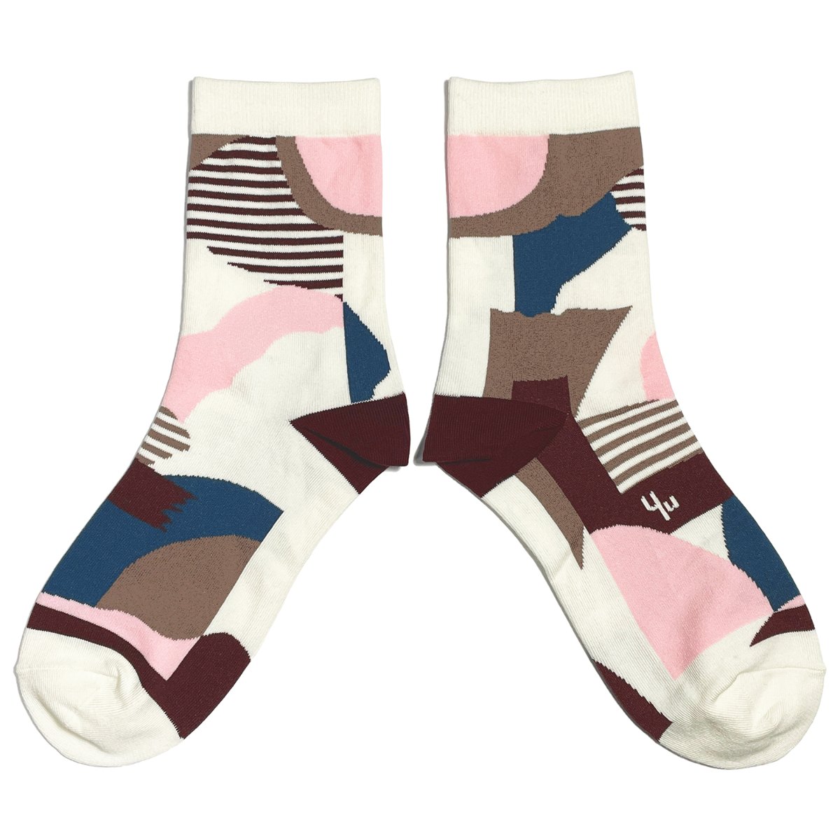【Yu Square】コットンソックス Smog（white）