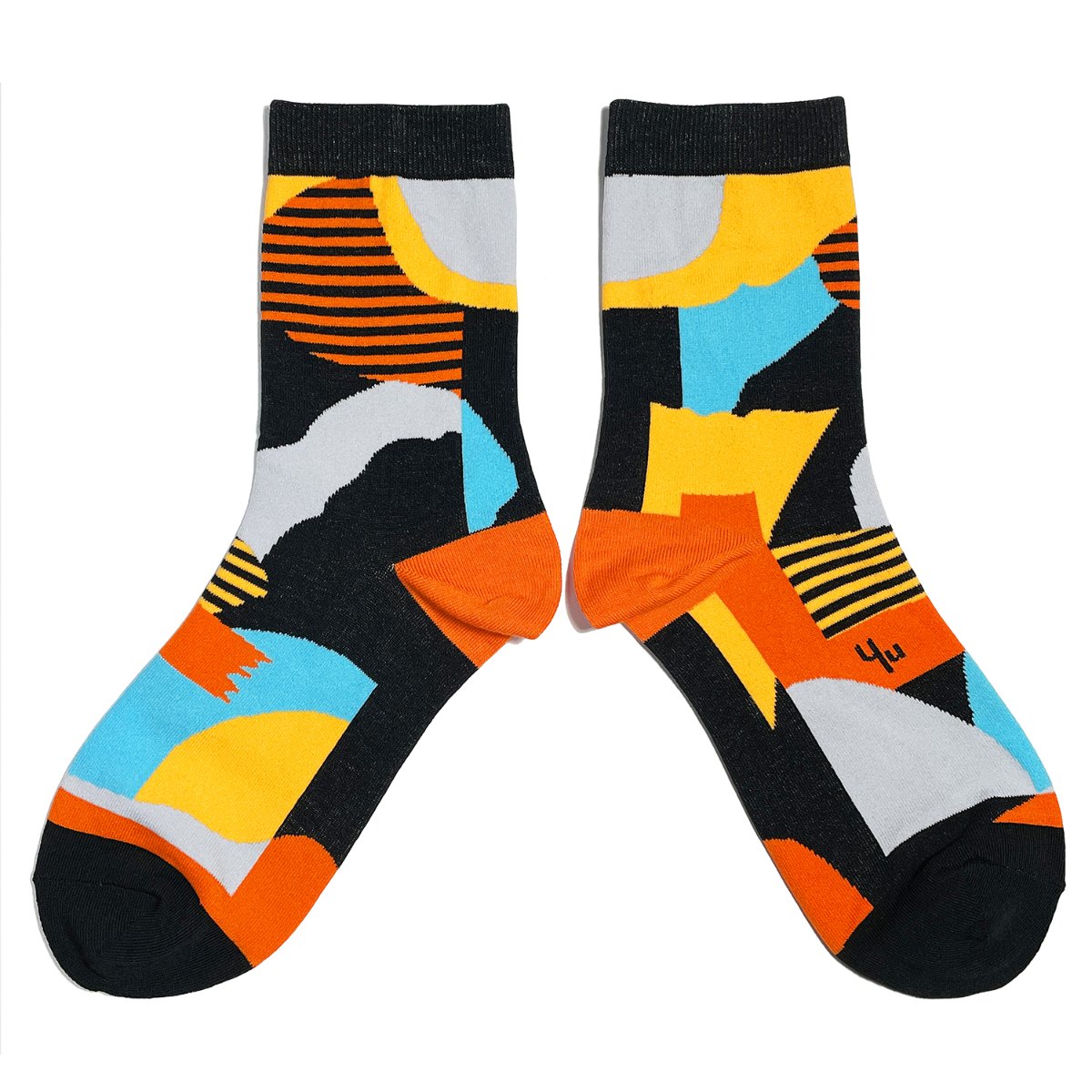 【Yu Square】コットンソックス Smog（black）