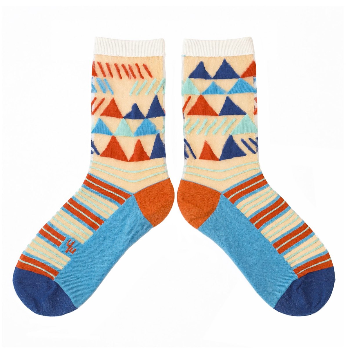 【Yu Square】シースルーソックス Spice Market（misty blue）