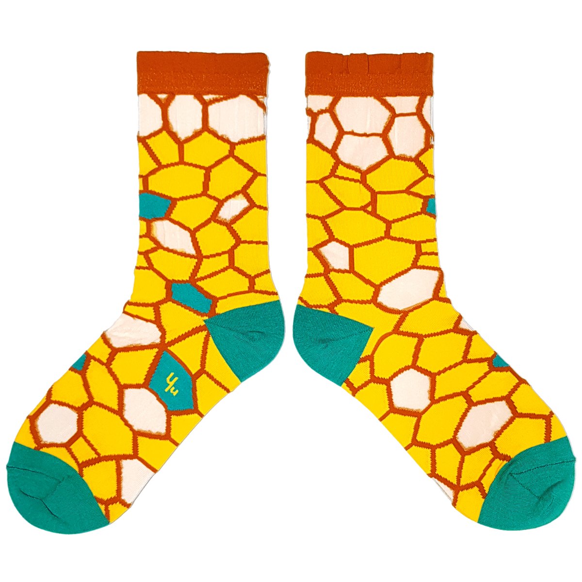 【Yu Square】シースルーソックス Honeycomb（yellow）