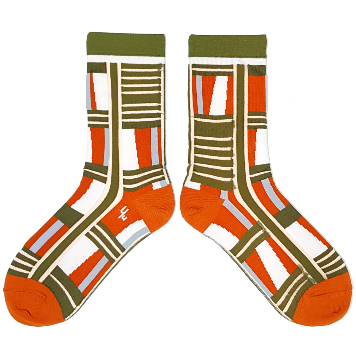 【Yu Square】シースルーソックス Ladders（army green）