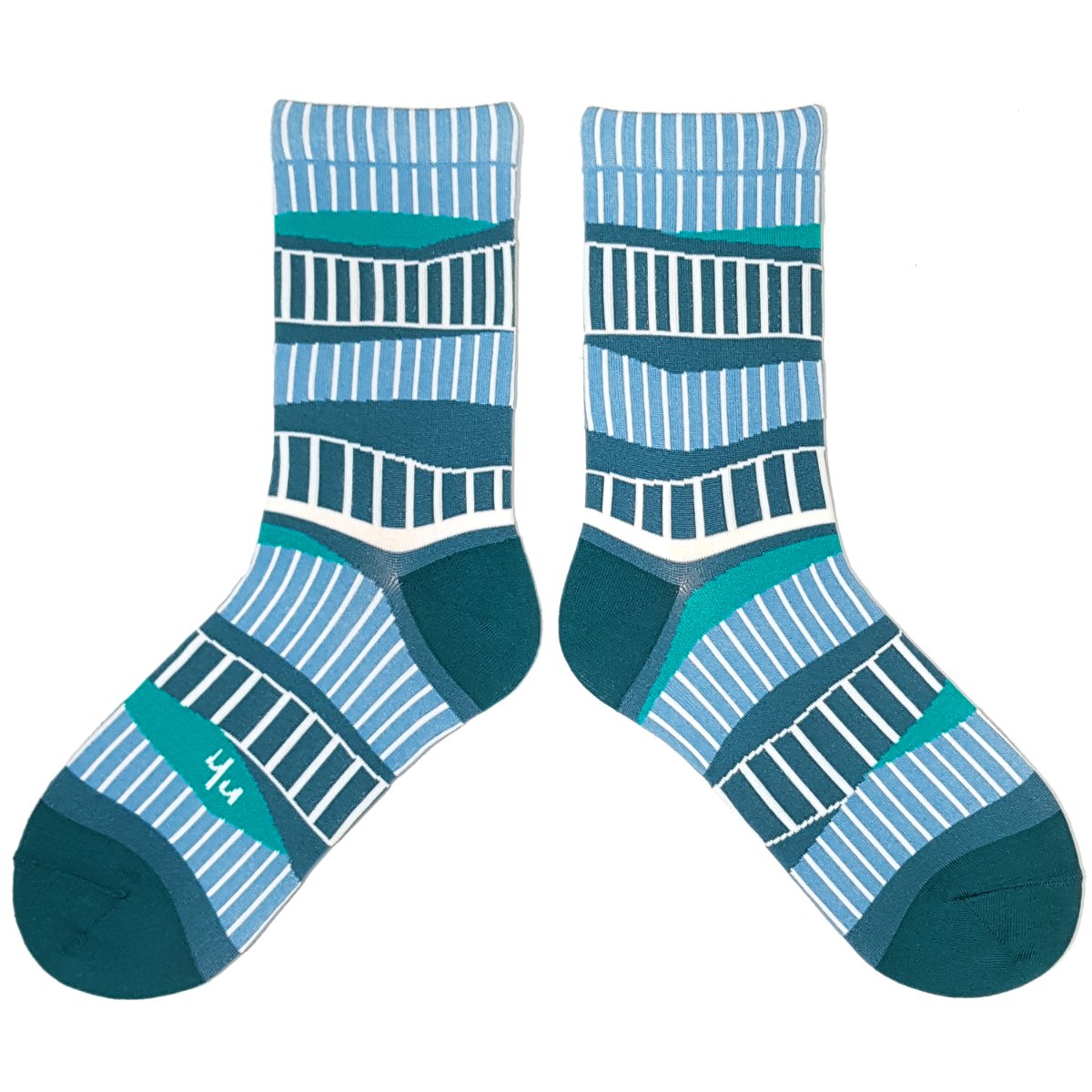 【Yu Square】コットンソックス Skybridge（blue）