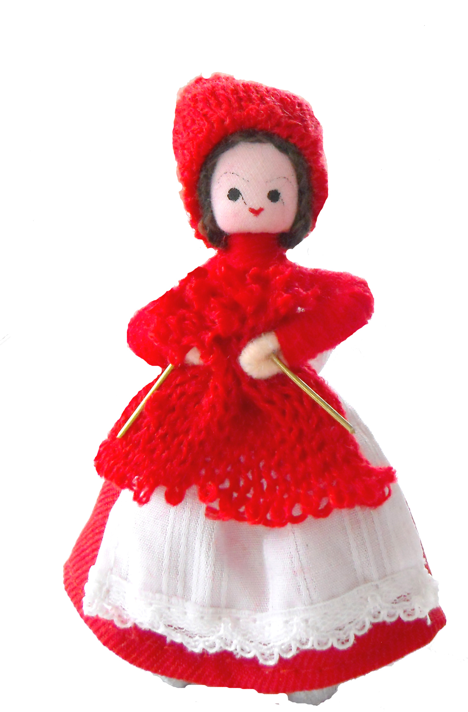 【アンネ・ベアテ・ドールズ】妖精ニッセ人形103　Woman w. Knitting 1972