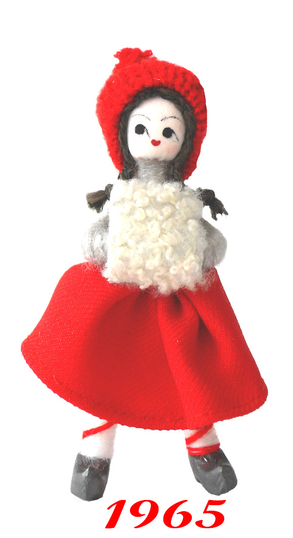 【アンネ・ベアテ・ドールズ】妖精ニッセ人形303　Girl w. Muff 1965