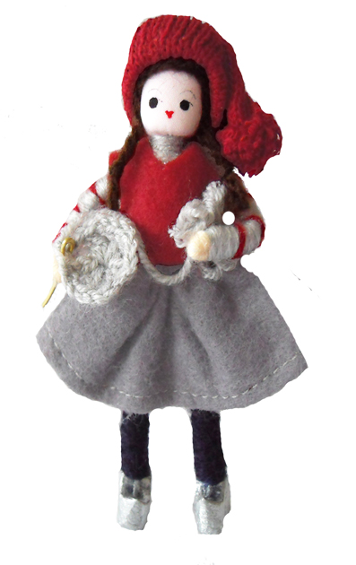 【アンネ・ベアテ・ドールズ】妖精ニッセ人形525　The crochet girl 2015