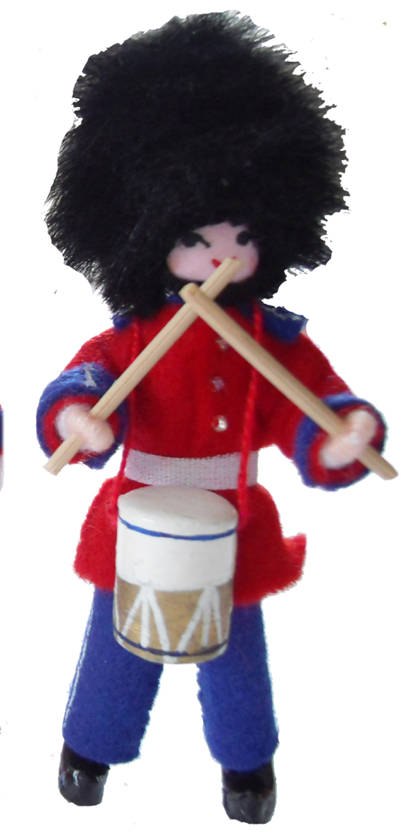 【アンネ・ベアテ・ドールズ】妖精ニッセ人形620　Royal guard soldier with drum