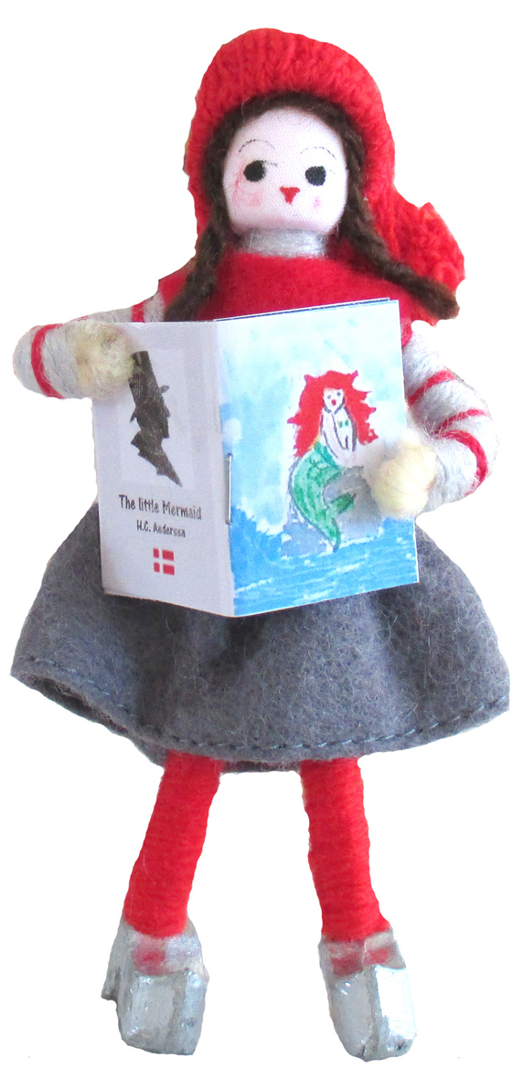 【アンネ・ベアテ・ドールズ】妖精ニッセ人形703　H.C. Andersen Dolls The little Mermaid