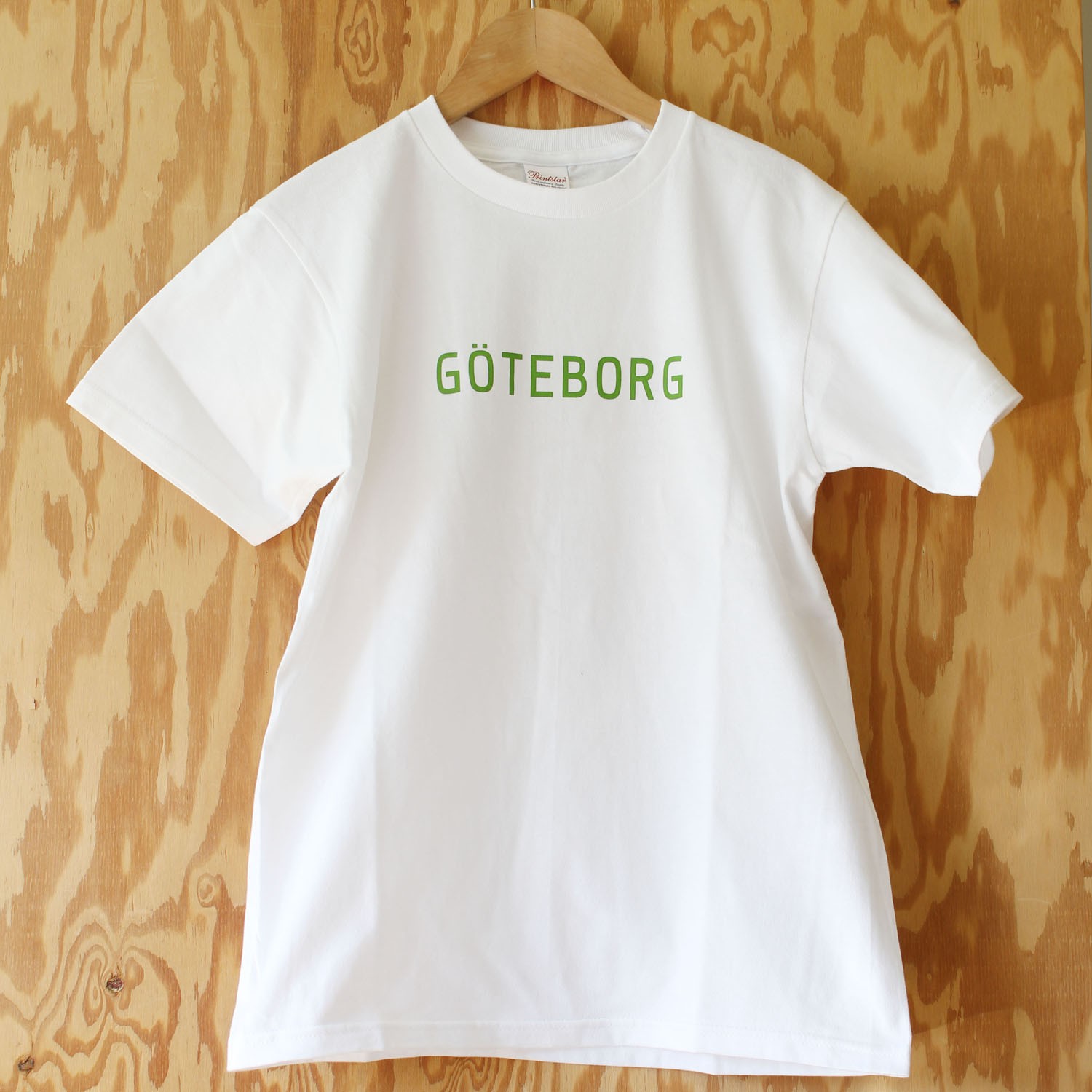 【Scandinavian cafe】北欧都市ユニセックスTシャツ　GOTEBORG　ホワイト 160 / S / M / L