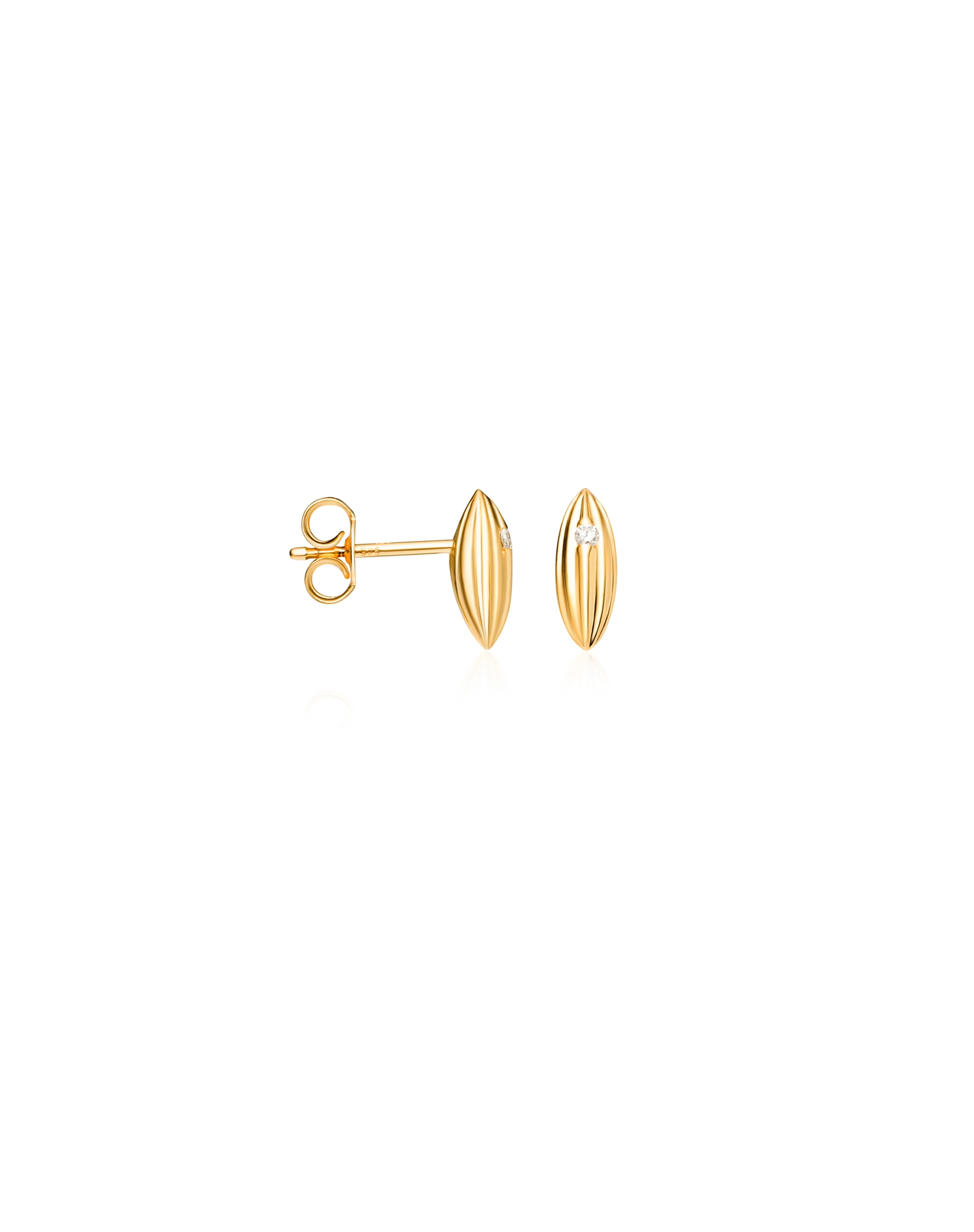 【EAST COPENHAGEN】Rice Stud Earrings　ゴールド/シルバー