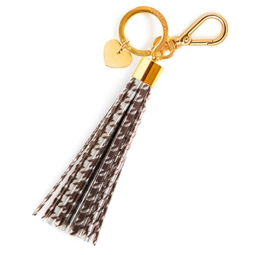 【firefly reflectors】プリントスタイル　タッセルリフレクター Brown Houndstooth