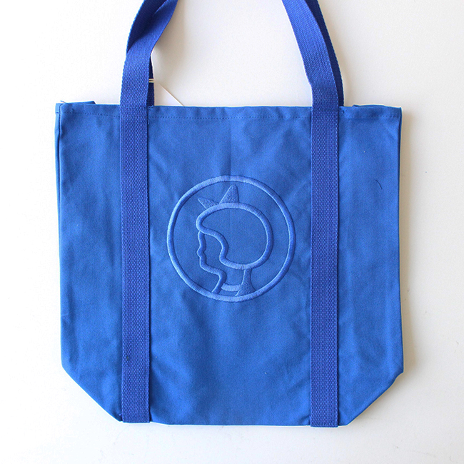 【Irma】イヤマ コットンバッグ・刺繍ブルー