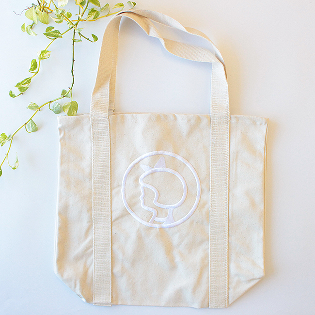 【Irma】イヤマ コットンバッグ・刺繍生成り