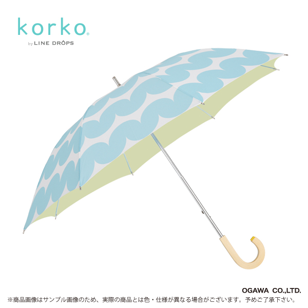 【korko】ショートスライド晴雨兼用日傘　スティナ