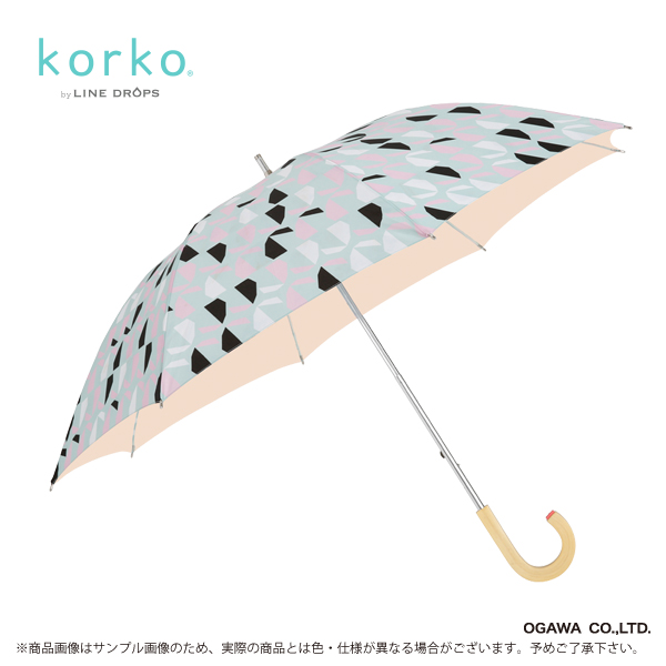 【korko】ショートスライド晴雨兼用日傘　リフレクション